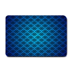 Pattern Texture Geometric Blue Small Doormat by anzea