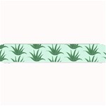Aloe Plants Pattern Scrapbook Small Bar Mat 24 x4  Bar Mat
