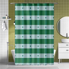 Pattern Triangle Shower Curtain 48  X 72  (small)  by anzea