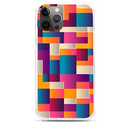 Abstract Geometry Blocks Iphone 12 Pro Max Tpu Uv Print Case by anzea
