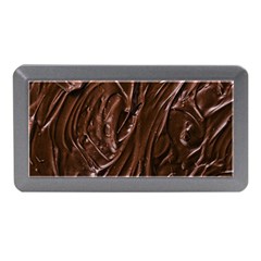 Chocolate Texture, Dark Chocolate Background Memory Card Reader (mini) by kyorashop23