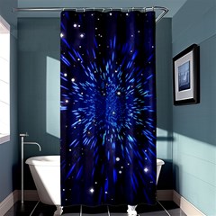 Star Universe Space Starry Sky Shower Curtain 36  X 72  (stall)  by anzea