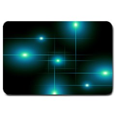 Light Shining Lighting Blue Night Large Doormat by anzea