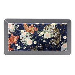 Japanese Wave Koi Illustration Pattern Memory Card Reader (mini) by Ndabl3x