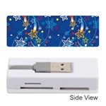 Christmas Stars Pattern Star Memory Card Reader (Stick) Front