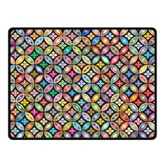Floral Flowers Decorative Two Sides Fleece Blanket (small) by anzea