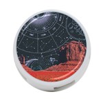 Astrology Surreal Surrealism Trippy Visual Art 4-Port USB Hub (Two Sides) Front