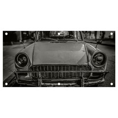Classic Style Car Parked At Urban Street Banner And Sign 4  X 2  by dflcprintsclothing
