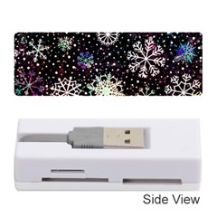 Shiny Winter Snowflake Abstract Christmas Cold Crystal December Memory Card Reader (stick) by Bedest