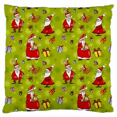 Background With Santa Claus, Christmas Decorations Standard Premium Plush Fleece Cushion Case (one Side) by kyorashop23