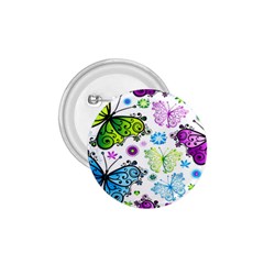 Butterflies, Abstract, Background, Colorful 1 75  Buttons by kyorashop23