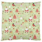 Christmas Pattern, Christmas Tree, Santa Standard Premium Plush Fleece Cushion Case (One Side) Front