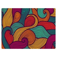Swirly, Abstract, Multi Colored, Pattern, Premium Plush Fleece Blanket (extra Small) by kyorashop23