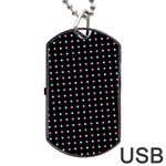 Pattern Dots Wallpaper Seamless Dog Tag USB Flash (Two Sides) Front