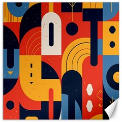 Abstract Pattern Design Canvas 16  X 16  by Salmanaz77