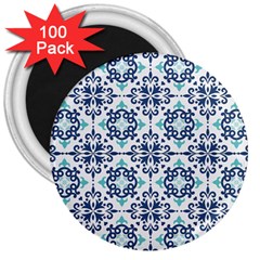 Tiles Abstract Pattern Texture Design 3  Magnets (100 Pack) by Salmanaz77