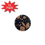 Background Pattern Leaves Texture 1  Mini Magnet (10 pack)  Front