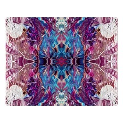 Abstract Symmetry Premium Plush Fleece Blanket (large) by kaleidomarblingart