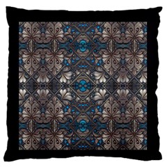 Ornate Baroque Floral Pattern Print Standard Premium Plush Fleece Cushion Case (one Side) by dflcprintsclothing