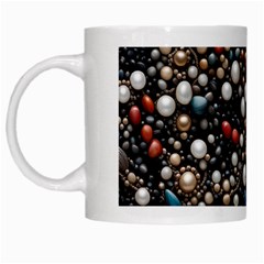 Pearls And Stones White Mug by dedoma