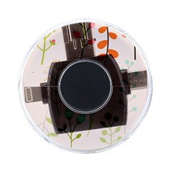 Boho Pattern Berries Flowers Nature On-the-go Memory Card Reader by Bedest