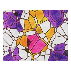 Architecture Glass Abstract Pattern Two Sides Premium Plush Fleece Blanket (large) by Bedest