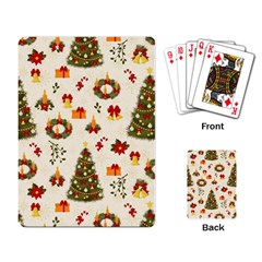Christmas Pattern, Pattern, Christmas, Trees Playing Cards Single Design (rectangle) by kyorashop23