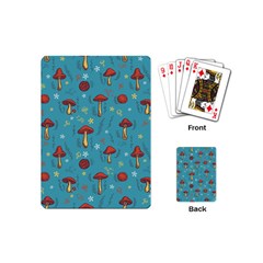 Whimsical Mushroom Pattern Playing Cards Single Design (mini) by Drawde