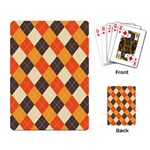 Halloween Argyle Pattern  Playing Cards Single Design (Rectangle) Back