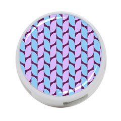 Purple Blue Pattern 4-port Usb Hub (one Side) by ytdream