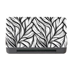 Black White Flower Texture Pattern Memory Card Reader With Cf by Grandong