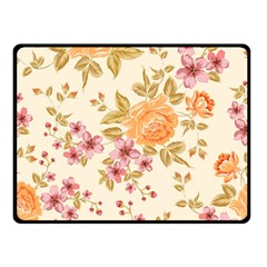 Peony Flower Floral Flora Pattern Two Sides Fleece Blanket (small) by Bedest