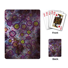 Abstract Molecular Space Art Playing Cards Single Design (rectangle) by ExtraAwesomeSauce