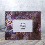 Abstract Molecular Space Art White Tabletop Photo Frame 4 x6  Front