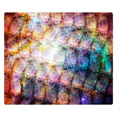 Cosmic Owls Pattern Premium Plush Fleece Blanket (small) by ExtraAwesomeSauce