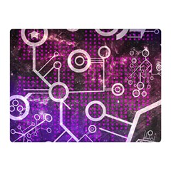 Cosmic Network Geometric Art Two Sides Premium Plush Fleece Blanket (mini) by ExtraAwesomeSauce