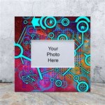 Abstract Tech Galaxy Design White Box Photo Frame 4  x 6  Front
