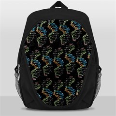 Multicolored Dna Strand Art Backpack Bag by ExtraAwesomeSauce