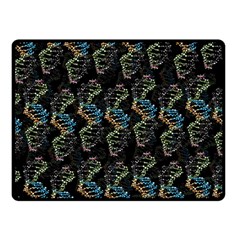 Multicolored Dna Strand Art Two Sides Fleece Blanket (small) by ExtraAwesomeSauce