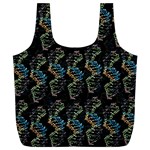 Multicolored DNA Strand Art Full Print Recycle Bag (XL) Front