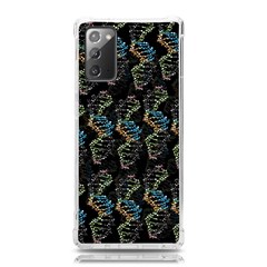 Multicolored Dna Strand Art Samsung Galaxy Note 20 Tpu Uv Case by ExtraAwesomeSauce