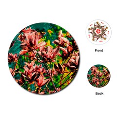 Abstract Floral Artwork Playing Cards Single Design (round) by ExtraAwesomeSauce