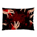Horror Themed Bloody Hands Pillow Case (Two Sides) Front