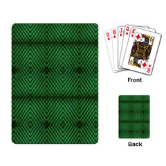 Green Diamond Grid Pattern Playing Cards Single Design (rectangle) by ExtraAwesomeSauce