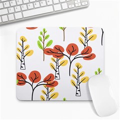 Tree Auntumn Leaf Large Mousepad by anzea