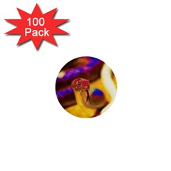 Vibrant Forked-tongue Snake Art 1  Mini Buttons (100 Pack)  by ExtraAwesomeSauce