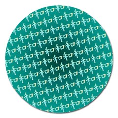 Peaceful Japanese Kanji Design Magnet 5  (round) by ExtraAwesomeSauce