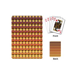 Gradient Lion Head Pattern Playing Cards Single Design (mini) by ExtraAwesomeSauce