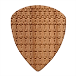 Gradient Lion Head Pattern Wood Guitar Pick (Set of 10) Front