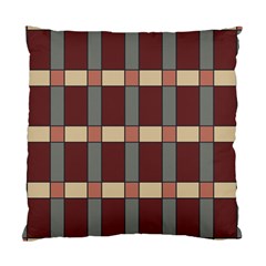 Modern Art Geometric Pattern In Red Hues Standard Cushion Case (two Sides) by ExtraAwesomeSauce